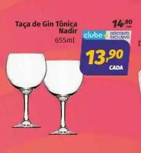 Supermercados Cidade Canção Taça de gin tônica nadir oferta