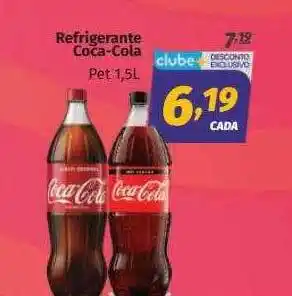 Supermercados Cidade Canção Refrigerante coca-cola pet oferta