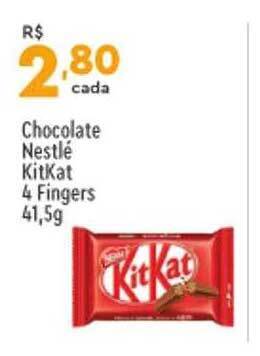 Supper Rissul Chocolate nestlé kitkat 4 fingers oferta