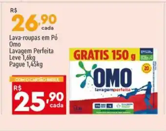 Supper Rissul Lava-roupas em pó omo lavagem perfeita oferta