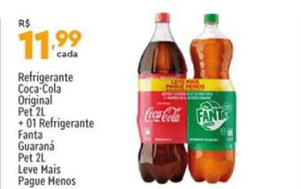 Supper Rissul Refrigerante coca-cola original + 01 refrigerante fanta guaraná oferta