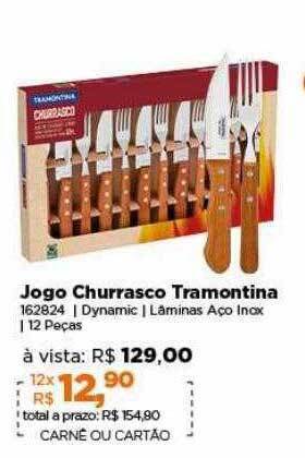 Lojas TaQi Jogo churrasco tramontina oferta