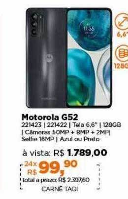 Lojas TaQi Motorola g52 oferta