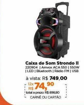 Caixa de som strondo ii