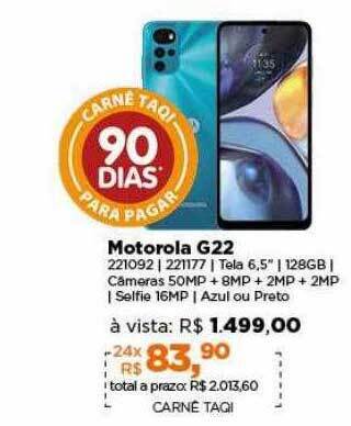 Lojas TaQi Motorola g22 oferta