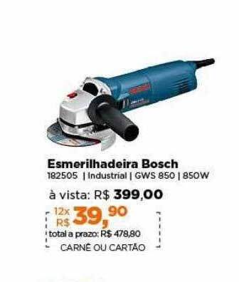 Lojas TaQi Esmerilhadeira bosch oferta