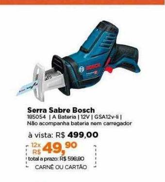 Lojas TaQi Serra sabre bosch oferta