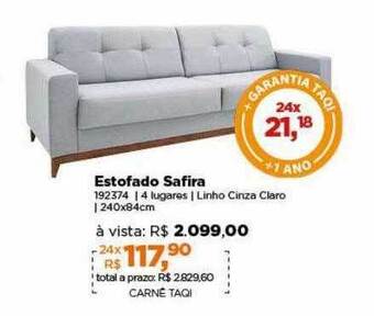 Lojas TaQi Estofado safira oferta