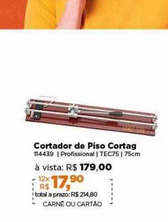 Lojas TaQi Cortador de piso cortag oferta