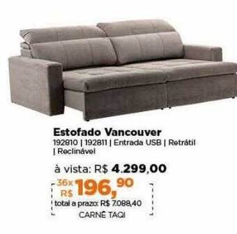 Lojas TaQi Estofado vancouver oferta