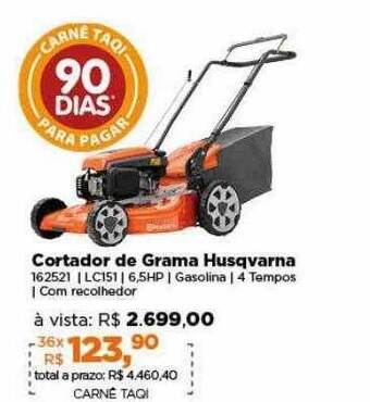 Lojas TaQi Cortador de grama husqvarna oferta