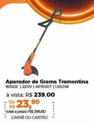 Lojas TaQi Aparador de grama tramontina oferta