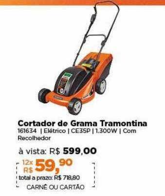Lojas TaQi Cortador de grama tramontina oferta