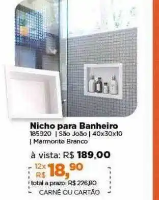 Nicho para banheiro
