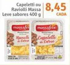 Capeletti ou raviolli massa leve sabores