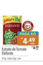 Supermercados Condor Extrato de tomate elefante oferta