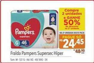 Supermercados Condor Fralda pampers supersec hiper oferta
