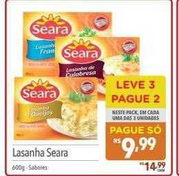 Supermercados Condor Lasanha seara oferta