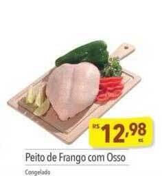 Supermercados Condor Peito de frango com osso oferta