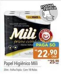 Supermercados Condor Papel higiênico mili oferta