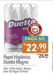 Supermercados Condor Papel higiênico duetto magno oferta