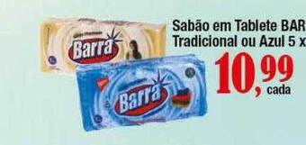 Supermercados Unidos Sabão em tablette barra tradicional ou azul oferta