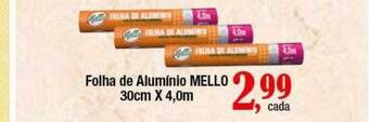 Folha de alumínio mello
