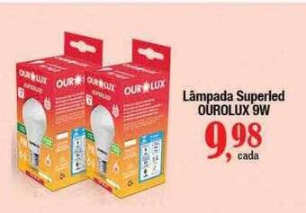 Supermercados Unidos Lâmpada superled ourolux 9w oferta