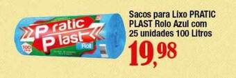 Supermercados Unidos Sacos para lixo pratic plast rolo azul oferta
