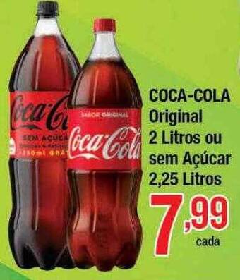 Supermercados Unidos Coca-cola original ou sem açúcar oferta