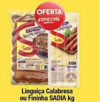 Supermercados Unidos Linguiça calabresa ou fininha sadia oferta