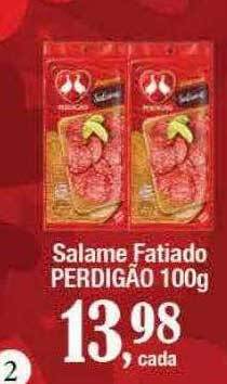 Supermercados Unidos Salame fatiado perdigão oferta
