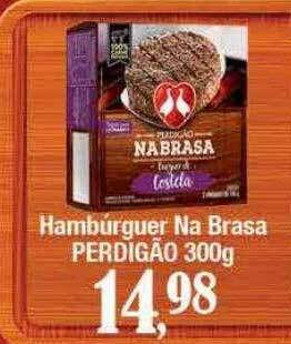 Supermercados Unidos Hambúrguer na brasa perdigão oferta