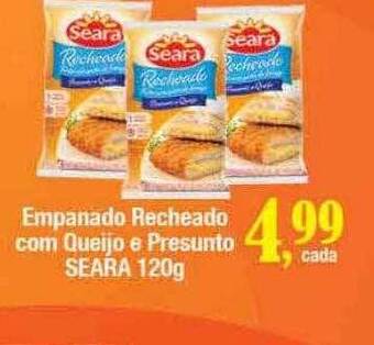 Supermercados Unidos Empanado recheado com queijo o presunto seara oferta