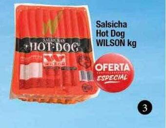 Supermercados Unidos Salsicha hot dog wilson oferta