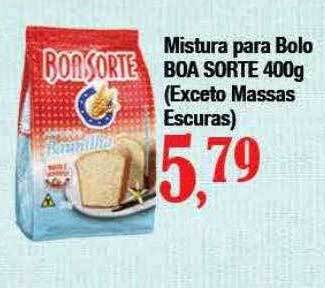 Supermercados Unidos Mistura para bolo boa sorte oferta