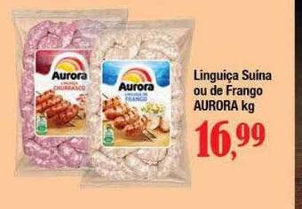 Supermercados Unidos Linguiça suína ou de frango aurora oferta