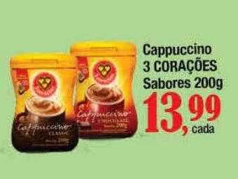 Supermercados Unidos Cappuccino 3 corações sabores oferta
