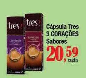 Supermercados Unidos Cápsula tres 3 corações oferta
