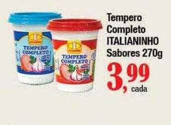 Supermercados Unidos Tempero completo italianinho sabores oferta