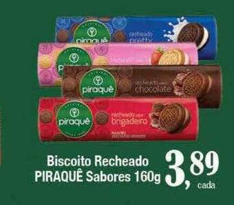 Supermercados Unidos Biscoito recheado piraquê sabores oferta
