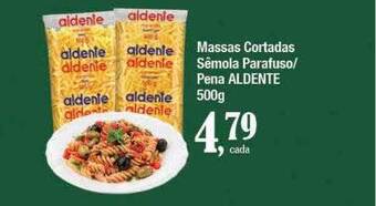 Supermercados Unidos Massas cortadas sêmola parafuso pena aldente oferta