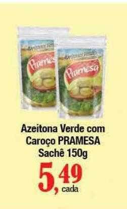 Supermercados Unidos Azeitona verde com caroço pramesa oferta