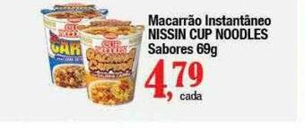 Supermercados Unidos Macarrão instantâneo nissin cup noodles oferta