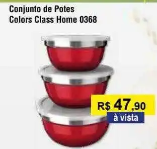 Conjunto de potes colors class home