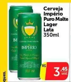 Pires Cerveja império puro malte lager lata oferta
