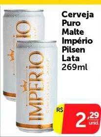 Cerveja puro malte império pilsen lata