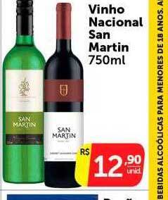 Vinho nacional san martin