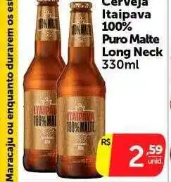 Pires Cerveja itaipava 100% puro malte long neck oferta