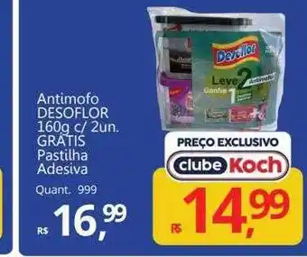 Antimofo desoflor gratis pastilha adesiva
